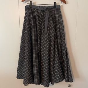 Voodoo Vixen Bridget Tartan Flare Skirt